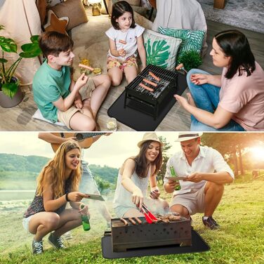 Термостійкий килимок, вогнестійка силіконова підставка для фритюрниці, 60x40 см. Захист від нагріву для кухонних стільниць, плити, мікрохвильових печей та тостерів.