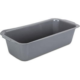 Форма для випікання хліба Städter, 30x13 см, 2,4 л, металева, емальована, срібляста, термостійка до 300°C
