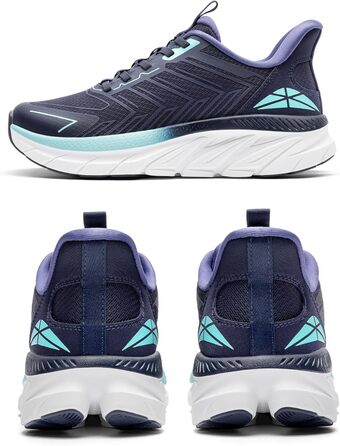 Жіночі спортивні сліпони ALLSWIFIT, зручні, для бігу, тенісу, дихаючі, з неслизькою підошвою, для спорту, фітнесу, тренувань, крос-тренінгу, модні кросівки (41.5 EU, Синій)