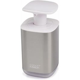 Seifensпender Joseph Joseph Presto Edelstahl з широкою помпою, нержавіюча сталь, сірий
