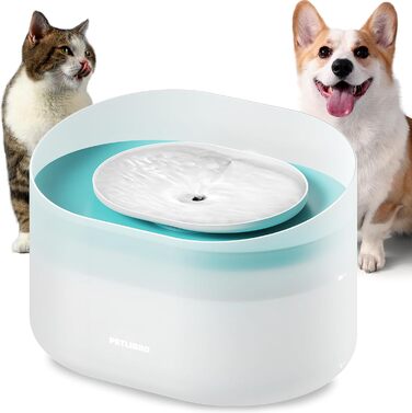 PETLIBRO фонтанчик для пиття собак та котів, 8 л, захист від розливання, тихий (26 дБ), легко миється, підходить для великих собак/кількох котів, білий (з фільтром)