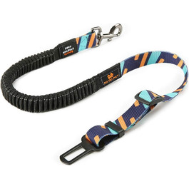 Автомобільний ремінь безпеки для собак AYADA: еластичний, регульований, з відбиваючим нейлоном, для заднього сидіння, фіксація, для котів та інших тварин, карабін (фіолетовий)