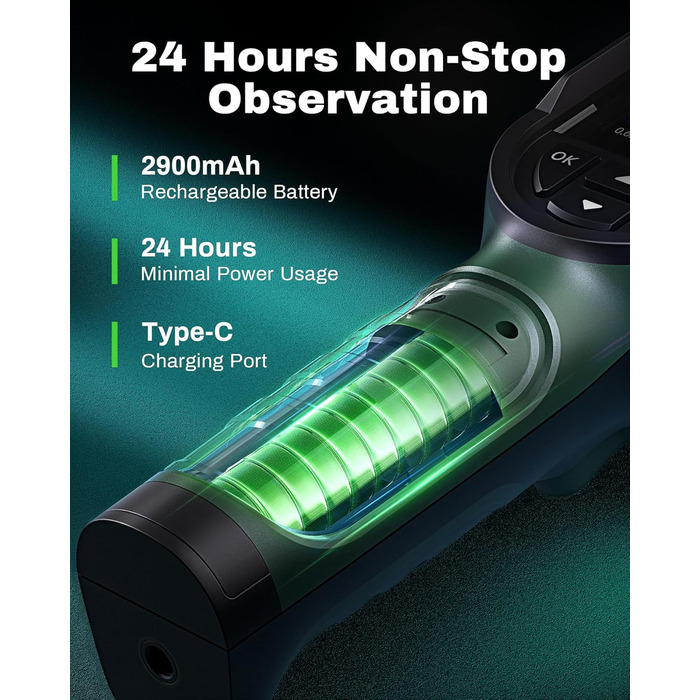 Тепловізійна камера TISR H128 з роздільною здатністю 240x240, акумулятор до 24 годин, -20°C до 450°C, IP65, з сигналізацією температури