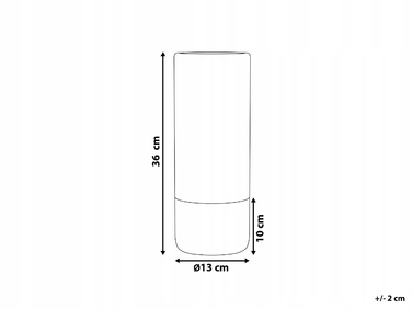 Керамічна ваза Beliani, 13 x 36 см