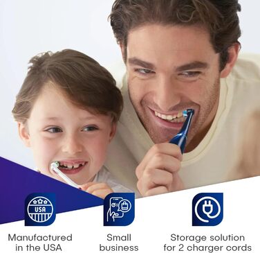 Electric Toothbrush Holder, Wall Mount, Oral-B, 2 Chargers, GFCI/Decora Single Standard Vertical