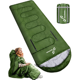 3-4 Season Sleeping Bag - Waterproof Camping Sleeping Bag for Adults - 220x84cm, 1.9KG