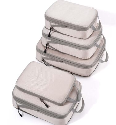 Набір кубиків-органайзерів для валізи Meowoo (5шт) - кубики-компресори для подорожей (XL, L, 2xM)