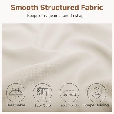 Органайзер для взуття StorageWorks під ліжко, тканинний бокс для зберігання на 24 пари з регульованими перегородками, 2 шт (76 x 62 x 13,5 см, колір слонова кістка)