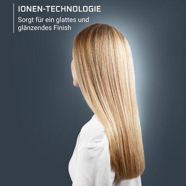 Випрямляч для волосся Rowenta Thermoglide SF5120E0 Titanium, 5 режимів (170-230°C), чорний/синій