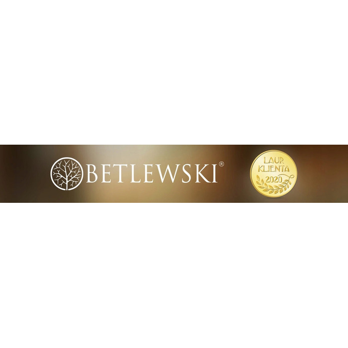 Чоловічий шкіряний ремінь Betlewski, чорний, класичний, натуральна шкіра, подарункове пакування + сертифікат