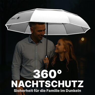 Чоловічий та жіночий парасолька Royal Walk: стійкий до вітру, автоматичний, з натуральним дерев'яним ручками