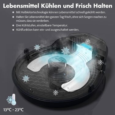 Автоматичне годування для котів UBPET F10 з охолодженням, таймером та підтримкою сухого та вологого корму, білий