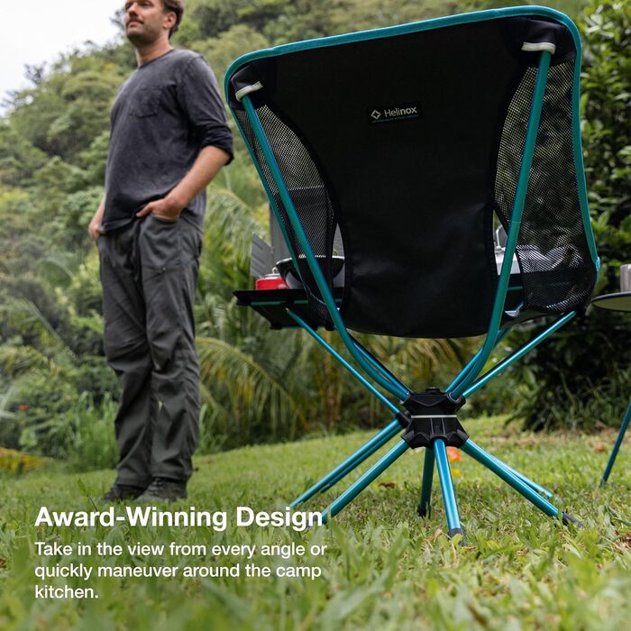 Крісло Helinox Swivel - обертове, легке, чорне