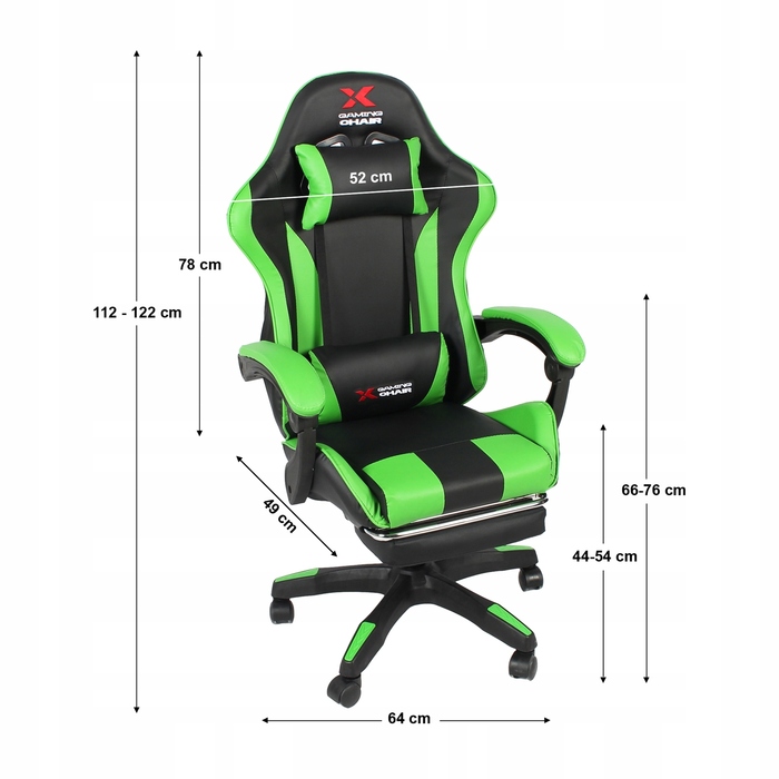 Ігрове офісне крісло Xgaming, обертове — чорне