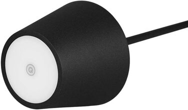 LED-лампа настільна V-TAC VT-7522 чорна з бездротовим живленням, сенсорне керування, акумулятор 4400 mAh, IP54, 3000K, 2W (для дому та вулиці)