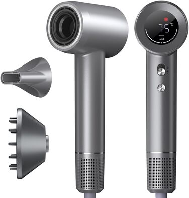 Іонізатор для волосся MANKIW, 160 000 об/хв, Supersonic фен з магнітною насадкою, швидке сушіння