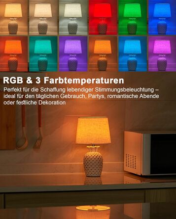 LED-лампа Egobasic на акумуляторі з пультом, таймером та регулюванням яскравості, змінне підсвічування, керамічна основа у вигляді ананаса, для спальні, кухні, вітальні