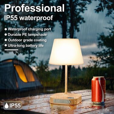 LED акумуляторна настільна лампа Anordsem: торшери бездротові з USB-A/C, сенсорне регулювання, для дитячої/дизайну, читання, подарунок