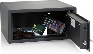 Сейф офісний Tresor COMPACT III, сталевий, чорний, 20x31x20 см, електронний замок, об'єм 25.5 л