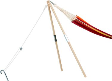 AMAZONAS Wood – Flexible hammock stand made of ash wood, 100 kg load capacity, ideal for a tree or suspension point