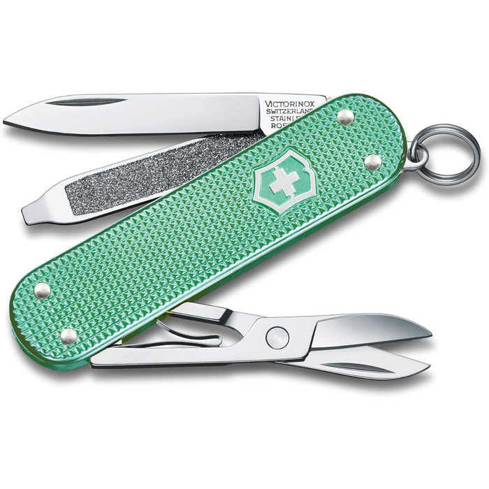 Швейцарський ніж Victorinox Classic SD Alox: мультитул з 5 функціями, з файлом для нігтів