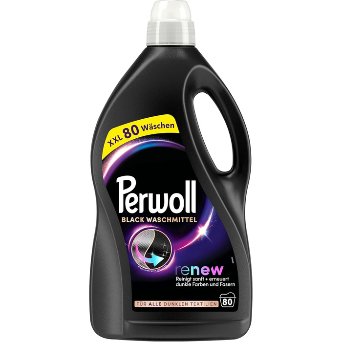 Рідкий пральний засіб Perwoll Renew Black для темного одягу, відновлення кольору та волокон, 80 прань