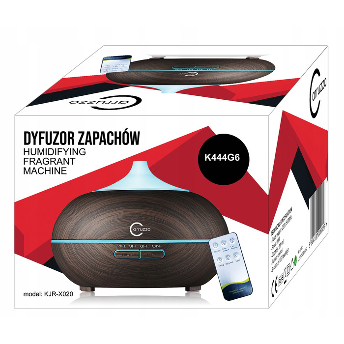 Ультразвуковий зволожувач повітря Carruzzo K444G6, 14 Вт, 0,5 л, багатоколірний