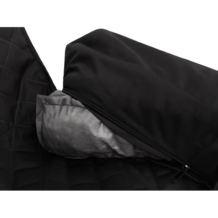 Автоматик для собак та котів: килимок на заднє сидіння авто 133 x 45 см (Чорний Оксфорд)