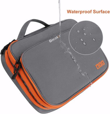 Gocokia Double-Layer Travel Bag for Electronic Accessories with Large Capacity