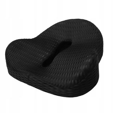 Ортопедична подушка для сидіння Medi Sleep, чорна, з ефектом пам'яті (Memory Foam), розмір M