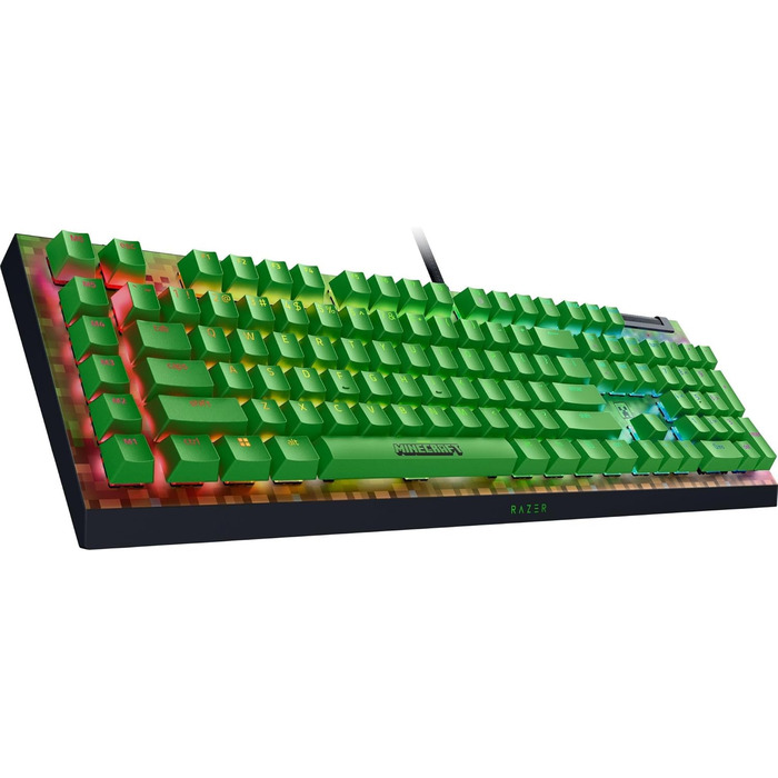 Механічна ігрова клавіатура Razer BlackWidow V4X з Green Clicky Switches (RGB Chroma, 6 макро-клавіші, Doubleshot ABS-клавіші, QWERTY US-розкладка)
