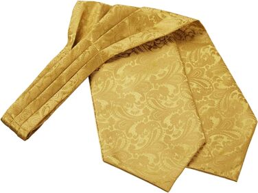 Набір краватка-хустинка Alizeal Paisley (Золотисто-оливковий) для чоловіків