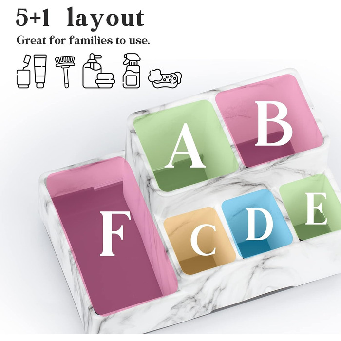 Підставка для зубних щіток електричних, знімний тримач, органайзер для щіток, пасти та бритви, легко чистити, білий