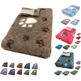 Килимок для собак Elropet Premium 30mm, антиковзаючий, для маленьких та великих собак, Vet Bed, розмір S (80x50 см), сірий зірки