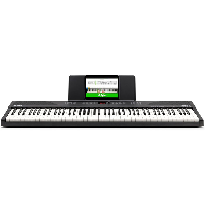 Клавіатура Alesis E-Piano з 88 клавішами, 480 звуків, USB-MIDI, динаміками, аксесуарами та уроками для початківців