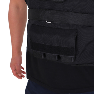 HOMCOM 30 kg Weight Training Vest - Adjustable Weight Vest for Strength Training, Oxford and Iron, Black, 36x52cm