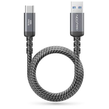 Кабель USB-A на USB-C deleyCON 1.5м, USB 3.0 (5Gbps), для смартфонів, планшетів, ноутбуків, камер, HDD, SSD