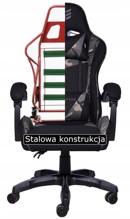 Офісне крісло Prototype, червона тканина, з регулюванням висоти