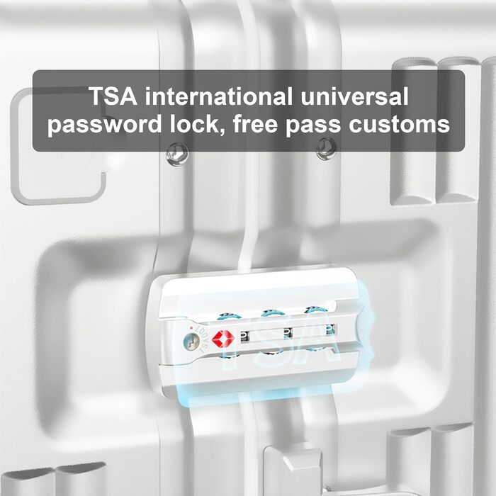 Чемодан ручної поклажі для весни/літа, відповідає вимогам авіакомпаній, з TSA-замком, 360° колесами, PC-корпусом та міцним алюмінієвим каркасом, підходить для розмірів 20'', 24'' та 26''