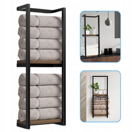 Поличка-вішак для рушників, настінний тримач для організації зберігання у ванній кімнаті, 77 см