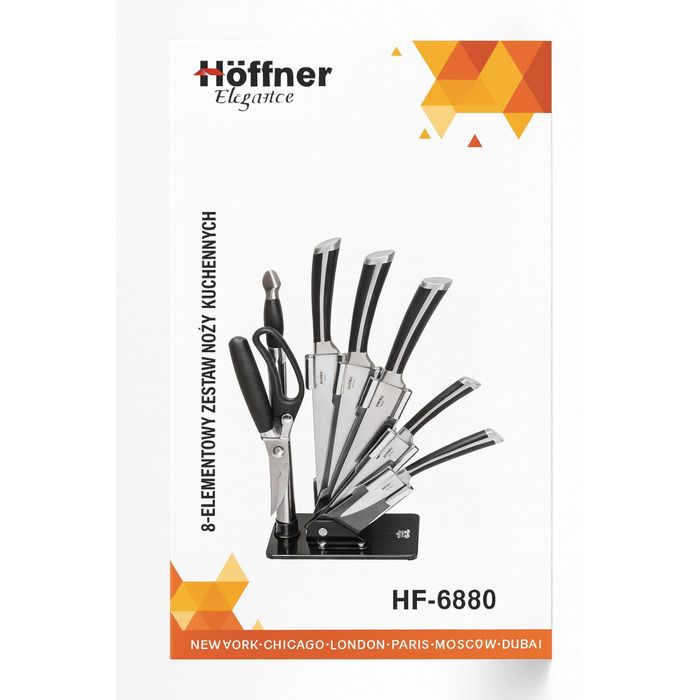 Набір кухонних ножів Hoffner, 5 предметів у підставці
