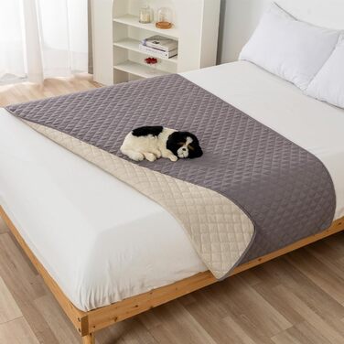 Водонепроникний килимок для собак PETCUTE 75x180 см (170x210 см), рожевий, захист дивану, антиковзаюча підстилка для собак