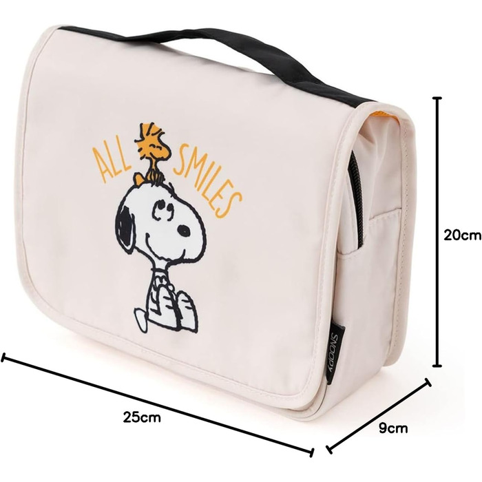 Косметичка Snoopy - жіноча/чоловіча водонепроникна дорожня сумочка для туалетних аксесуарів, бежева
