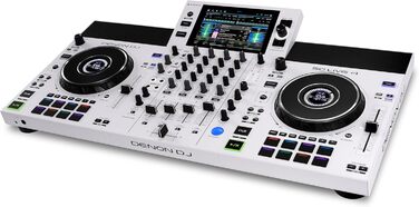 DENON DJ SC LIVE 4 - DJ контролер з розділенням на стеми, Wi-Fi, вбудовані колонки, сумісний з Serato DJ та Virtual DJ