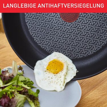 Набір сковорідок Tefal Duetto, 3 предмети (20, 24 та 28 см), для індукційних та всіх типів плит