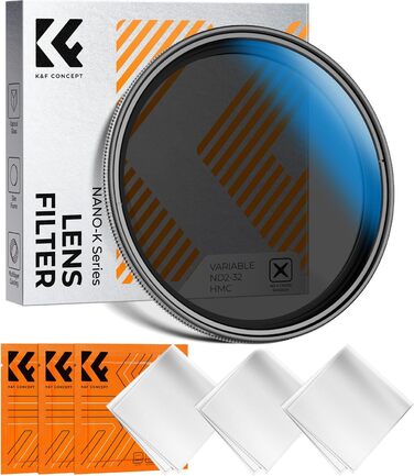 Фільтр ND K&F Concept Nano-K Serie 67mm, змінний (ND2-32, 1-5 ступенів затемнення)