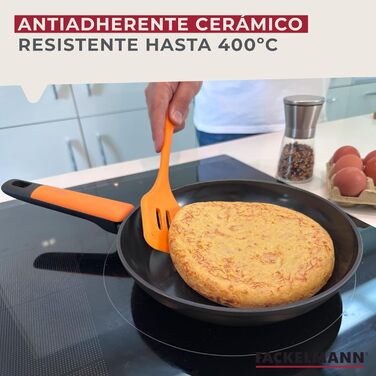 Набір сковорідок Fackelmann Soft з керамічним покриттям Greblon CK2 (28/24/20 см)