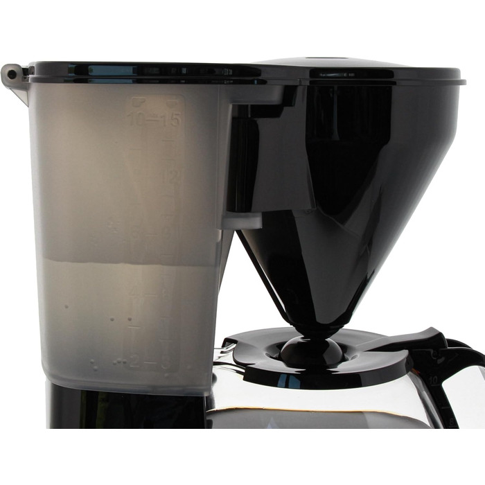 Кавомашина Melitta Easy Timer з таймером, скляна колба, стоп-крапля, 10 чашок, чорна