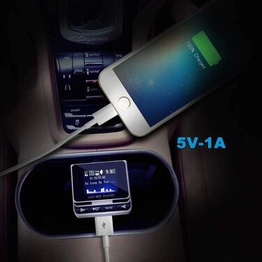 FM-трансмітер LEIDIMUS Bluetooth для авто, бездротова гарнітура, MP3-плеєр, USB-зарядка, з пультом дистанційного керування