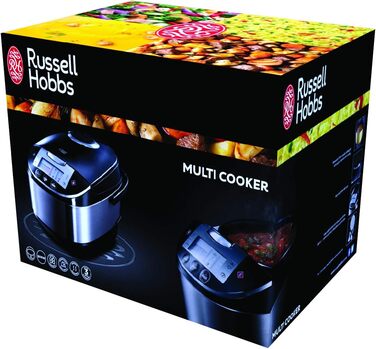 Russell Hobbs Multicooker [11-in-1: Rice cooker, slow cooker, steamer, slow cooker, baking oven, yogurt maker, etc.] Multicooker (5.0l, digital display, anti-condensation lid) 21850-56
